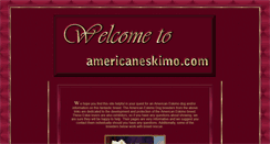 Desktop Screenshot of americaneskimo.com
