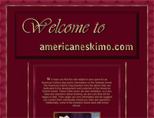Tablet Screenshot of americaneskimo.com